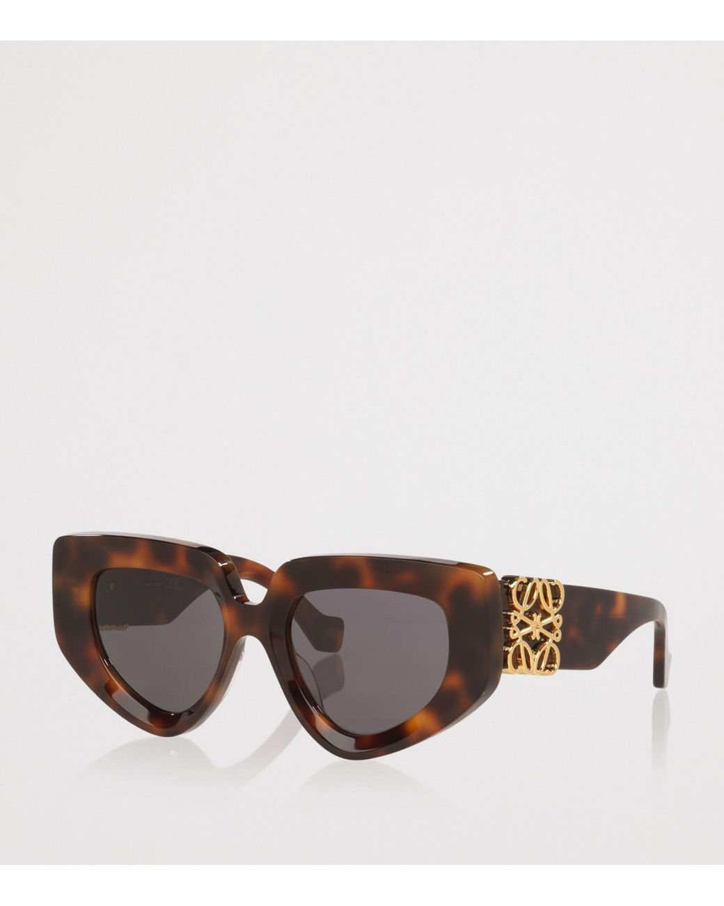 Loewe Brown Anagram Diamond Sunglasses
