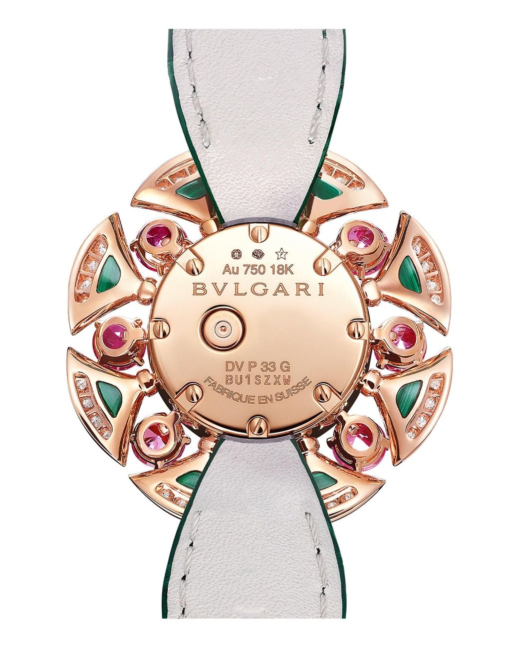 BVLGARI Green Rose, Diamond, Tourmaline And Malachite Divas' Dream Cocktail Watch