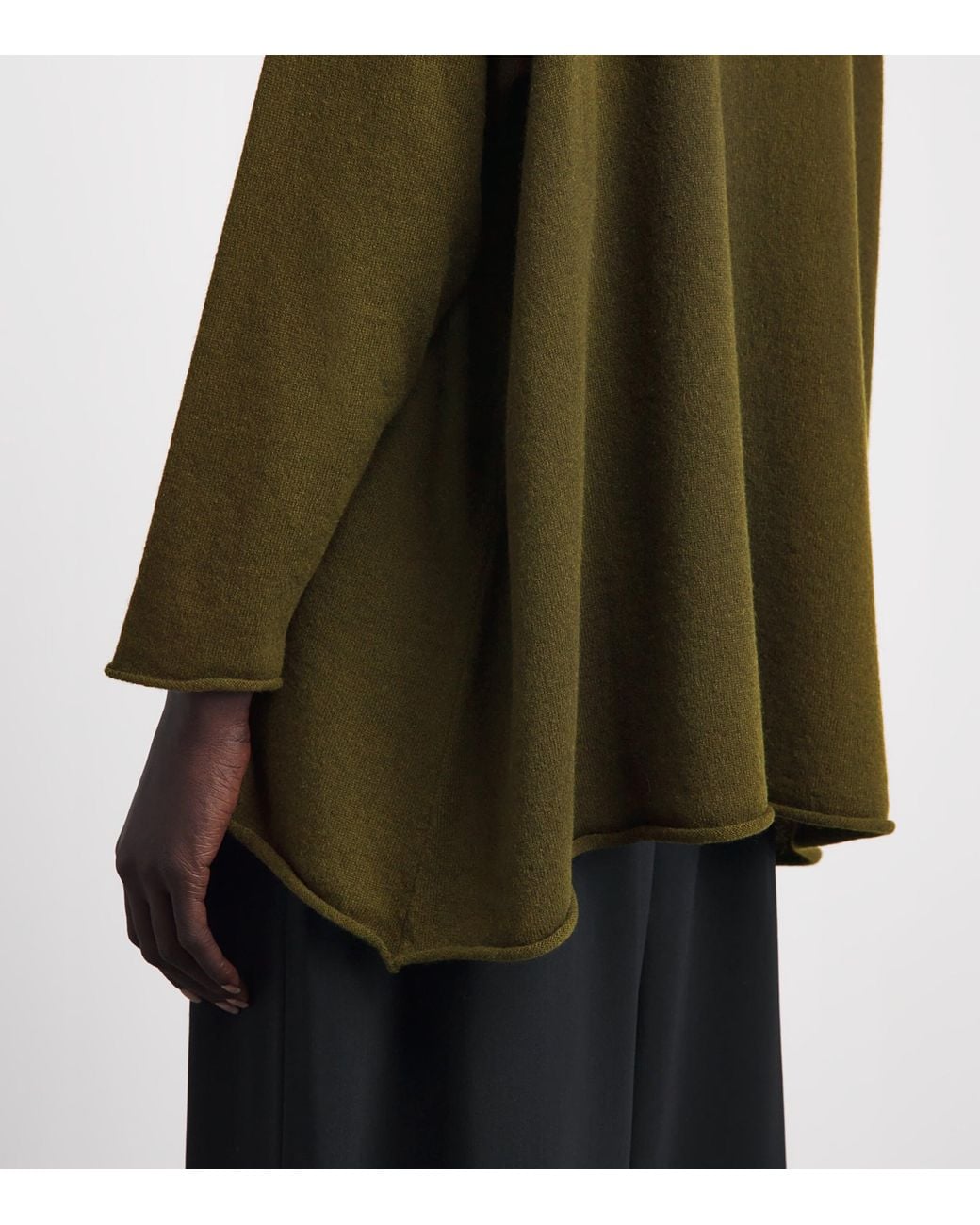 Eskandar Green Cashmere Rollneck Sweater