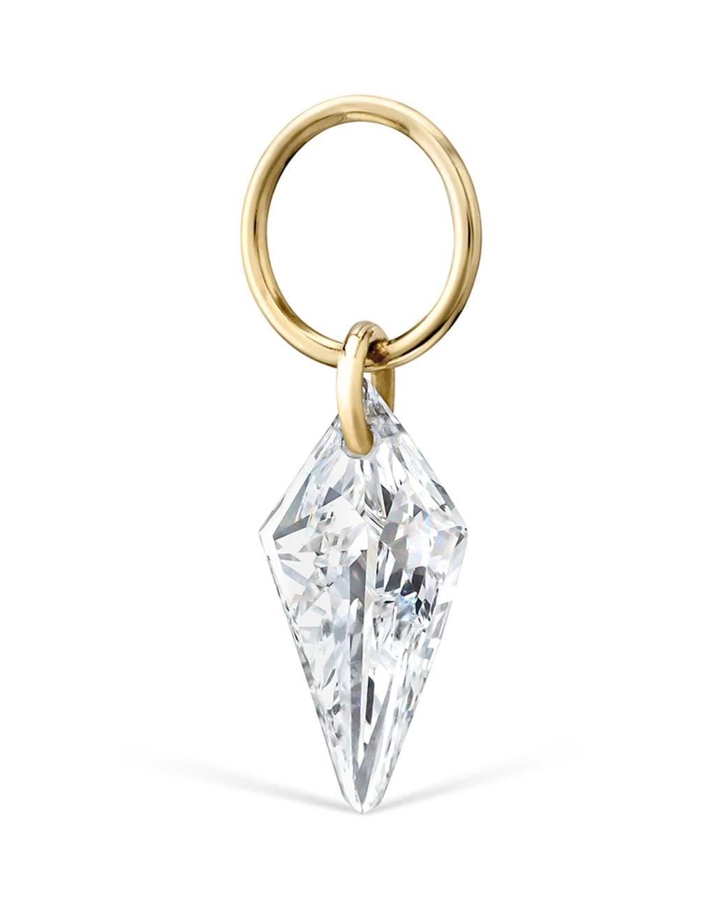 Maria Tash Metallic Silhouette Diamond Charm