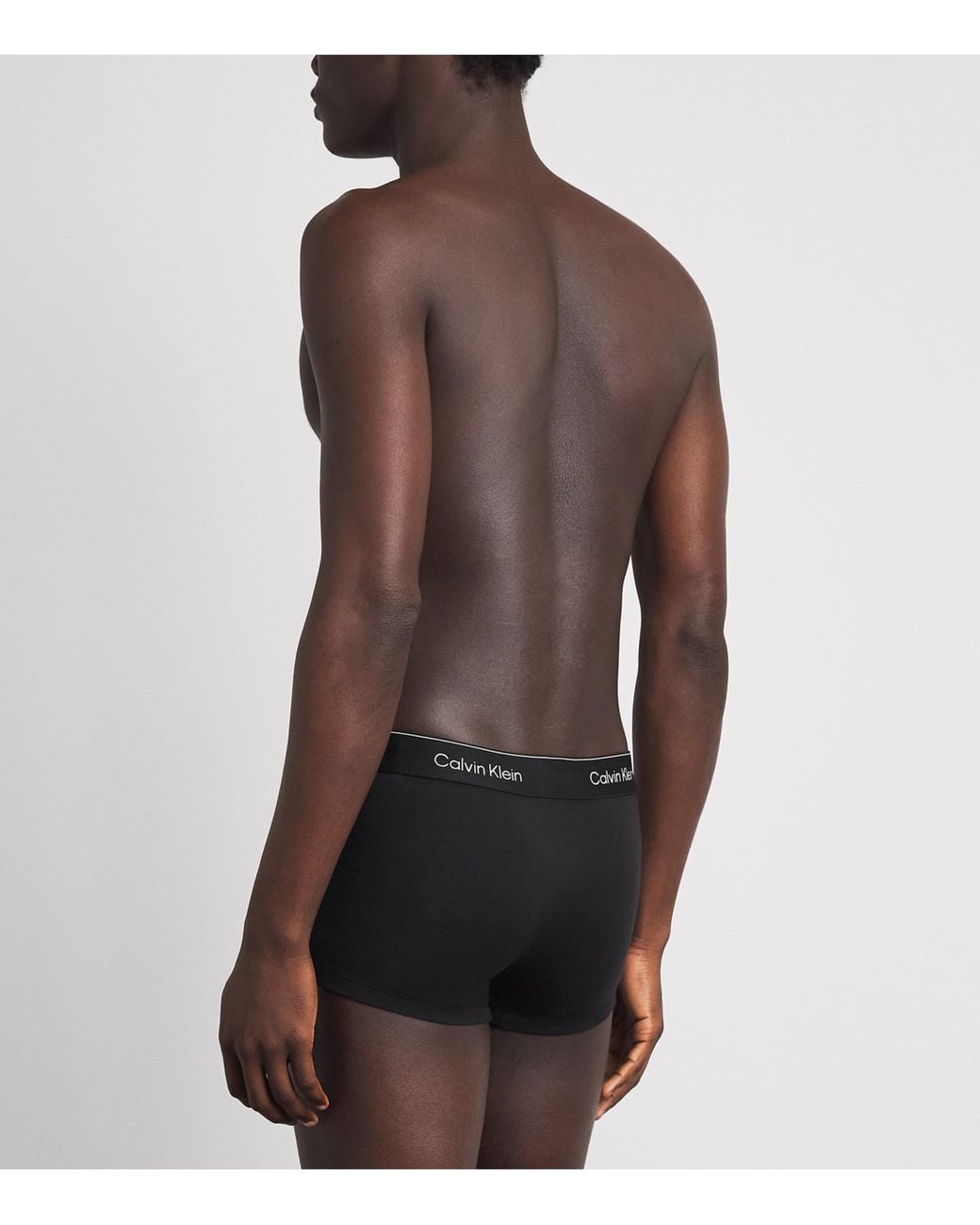 Calvin Klein Black Stretch-Cotton Icon Boxer Briefs for men