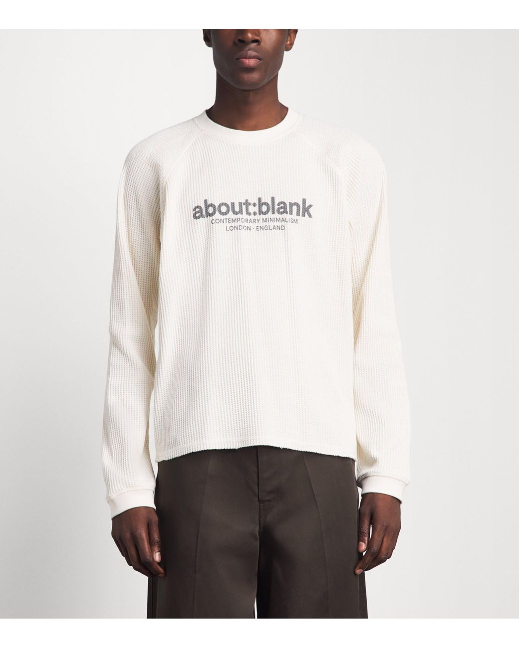 About Blank White Cotton Garçon T-Shirt for men