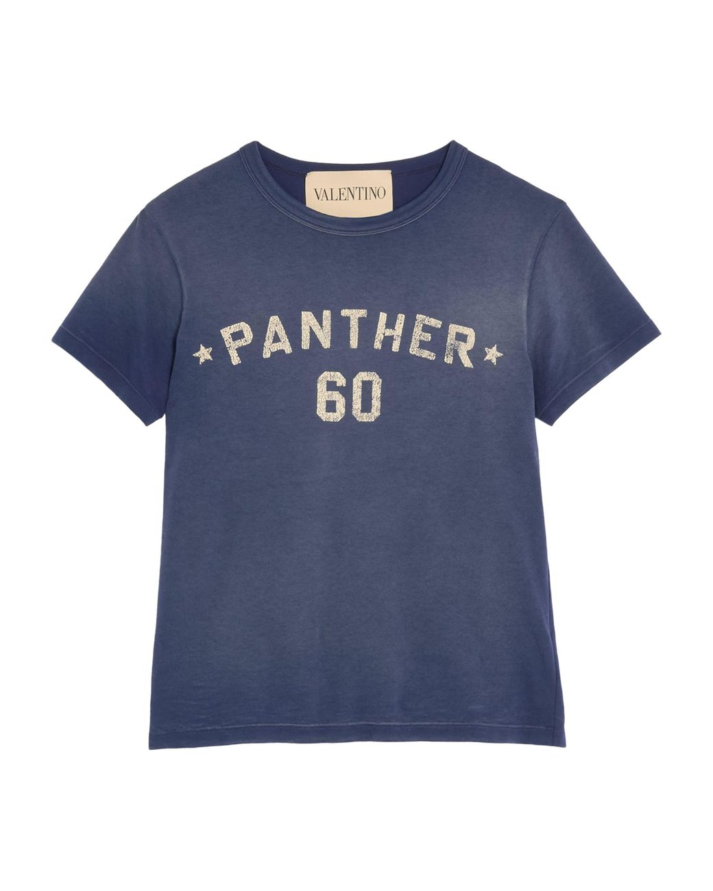 Tシャツ・カットソー 25FW Valentino Garavani Cotton T-Shirt With Panth Valentino Cotton Printed T-Shirt in Blue for Men | Lyst
