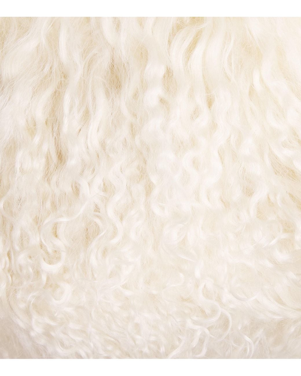 Cult Gaia Natural Mini Shearling Solene Top-Handle Bag