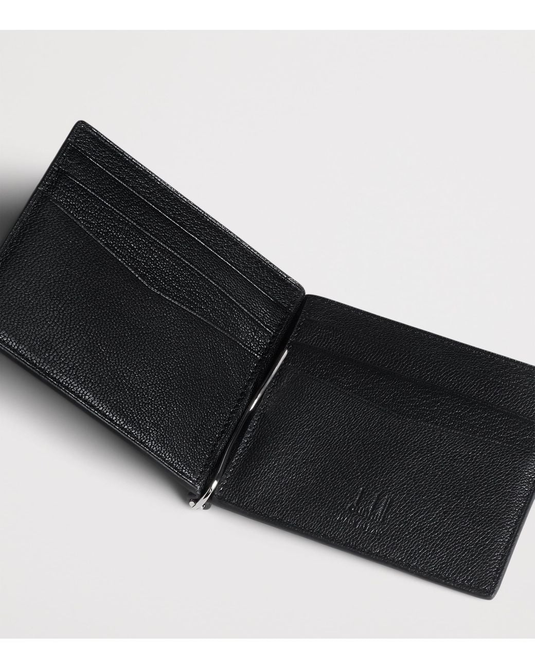 Dunhill Black Goatskin Duke Fine Bifold Wallet for men