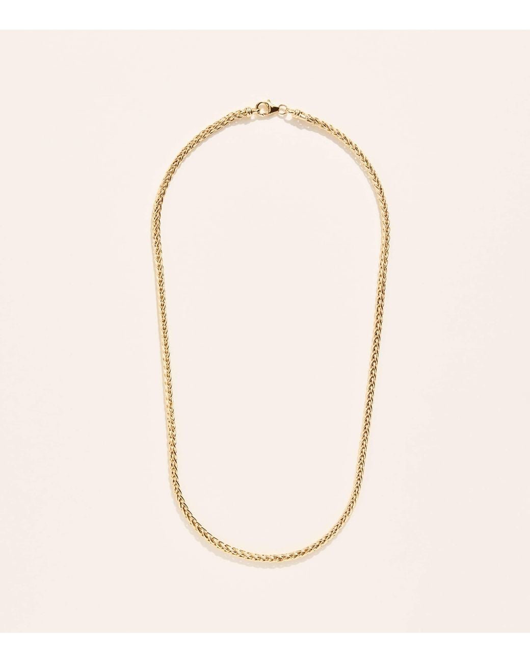 Azlee Natural Small Woven Chain Necklace