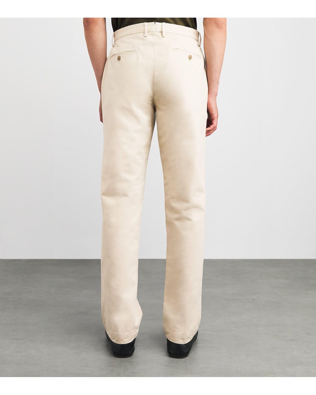 Sunspel Natural Cotton Drill Trousers for men