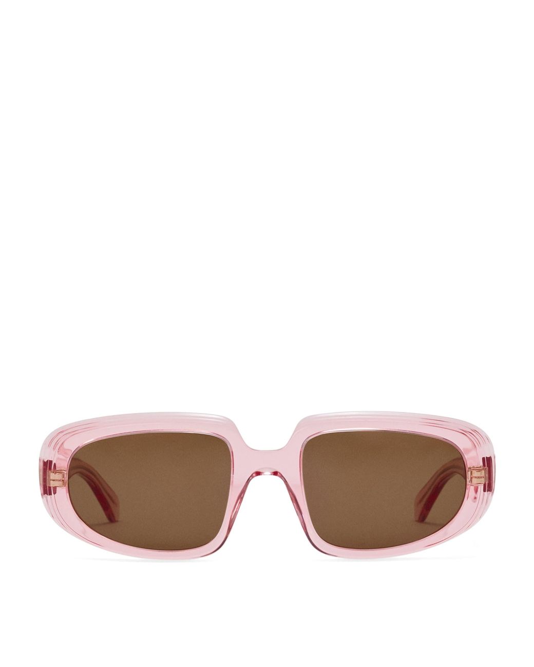 Loewe Pink Rectangular Steps Sunglasses
