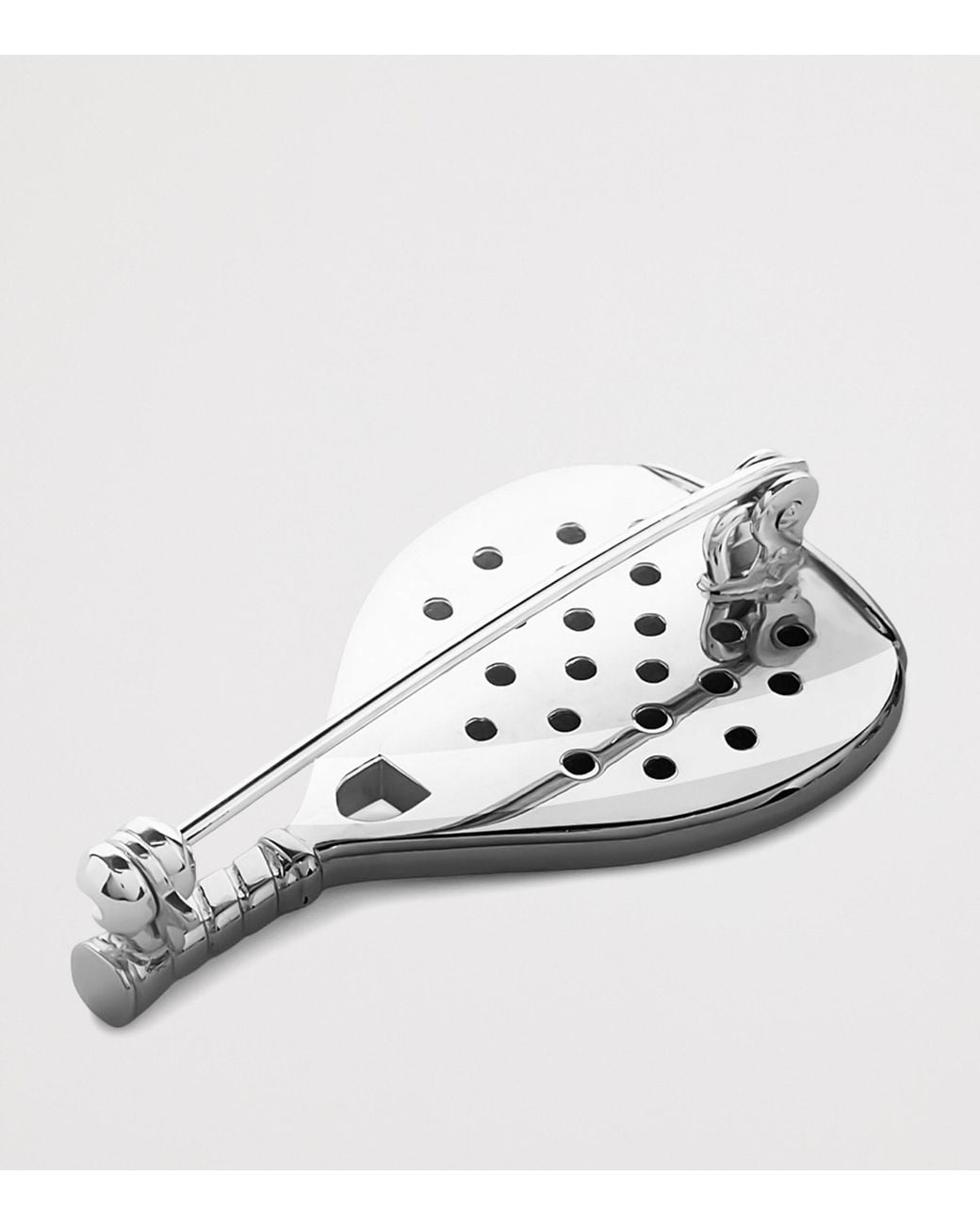 Dunhill Gray Rhodium-Plated Racket Cufflinks for men