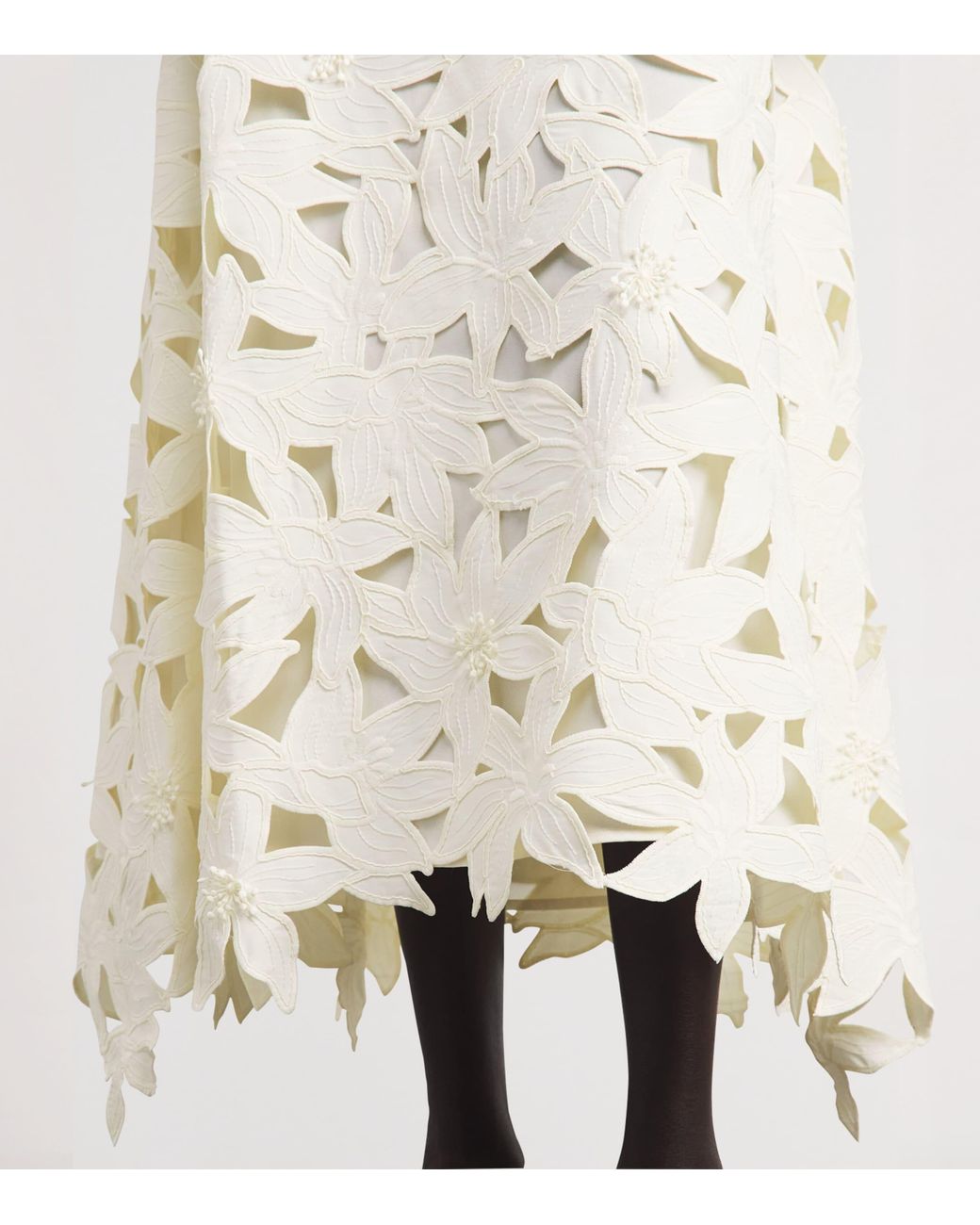 Jonathan Simkhai White Broderie Anglaise Neve Midi Dress