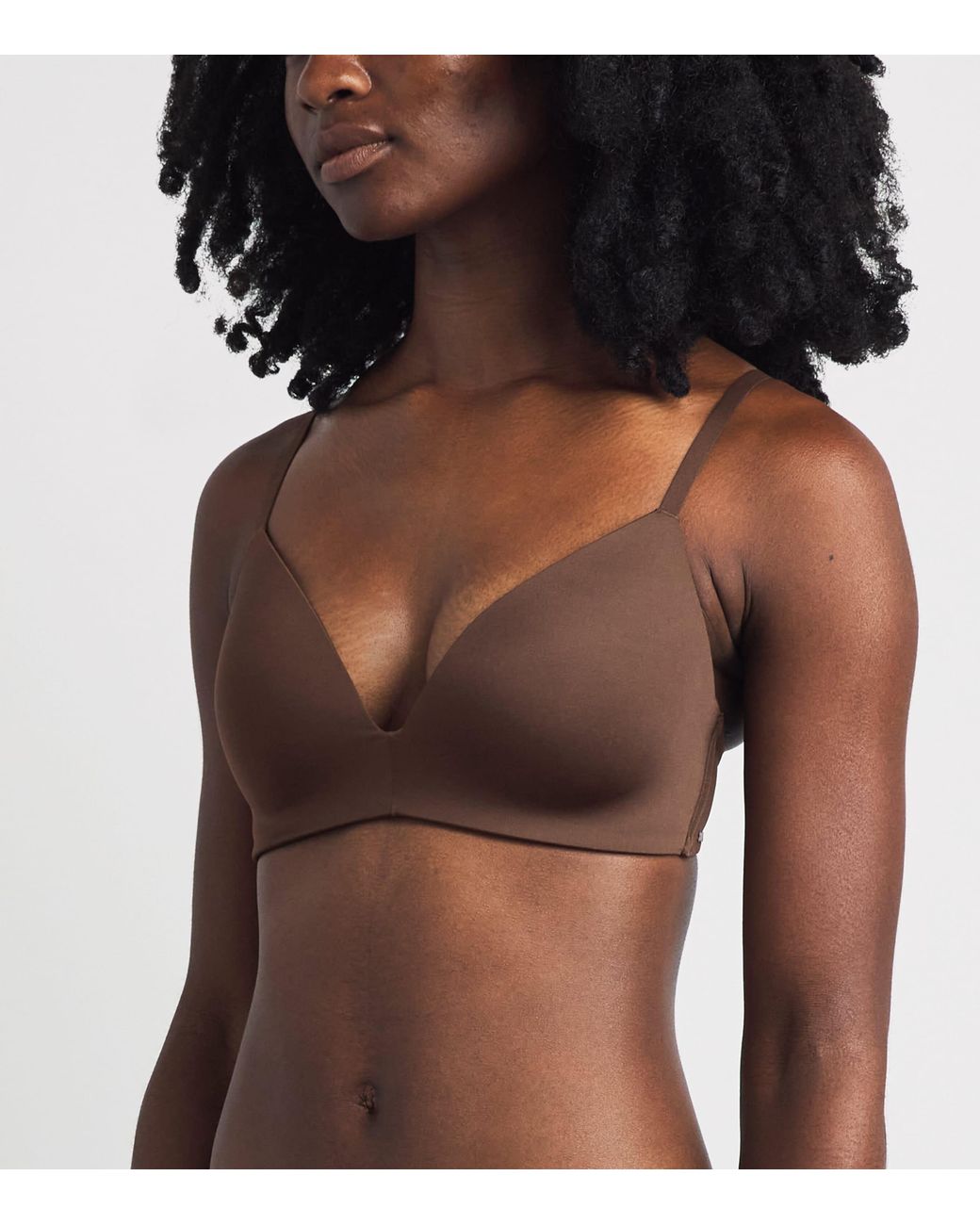 Skims Brown Wireless Form T-Shirt Bra