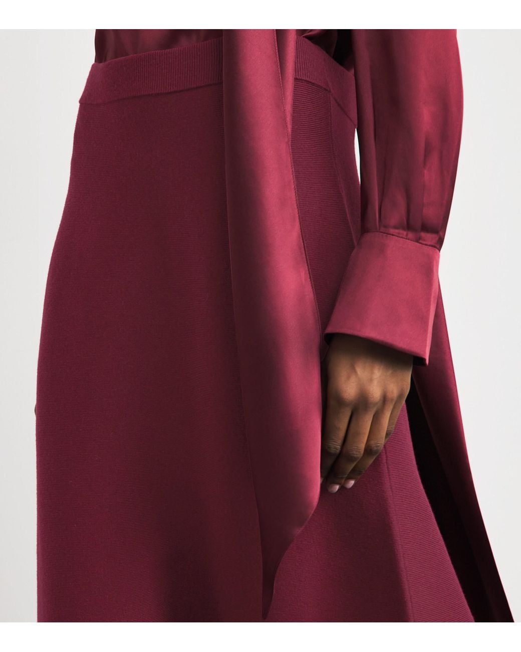 Jonathan Simkhai Purple Wool Cassie Midi Skirt