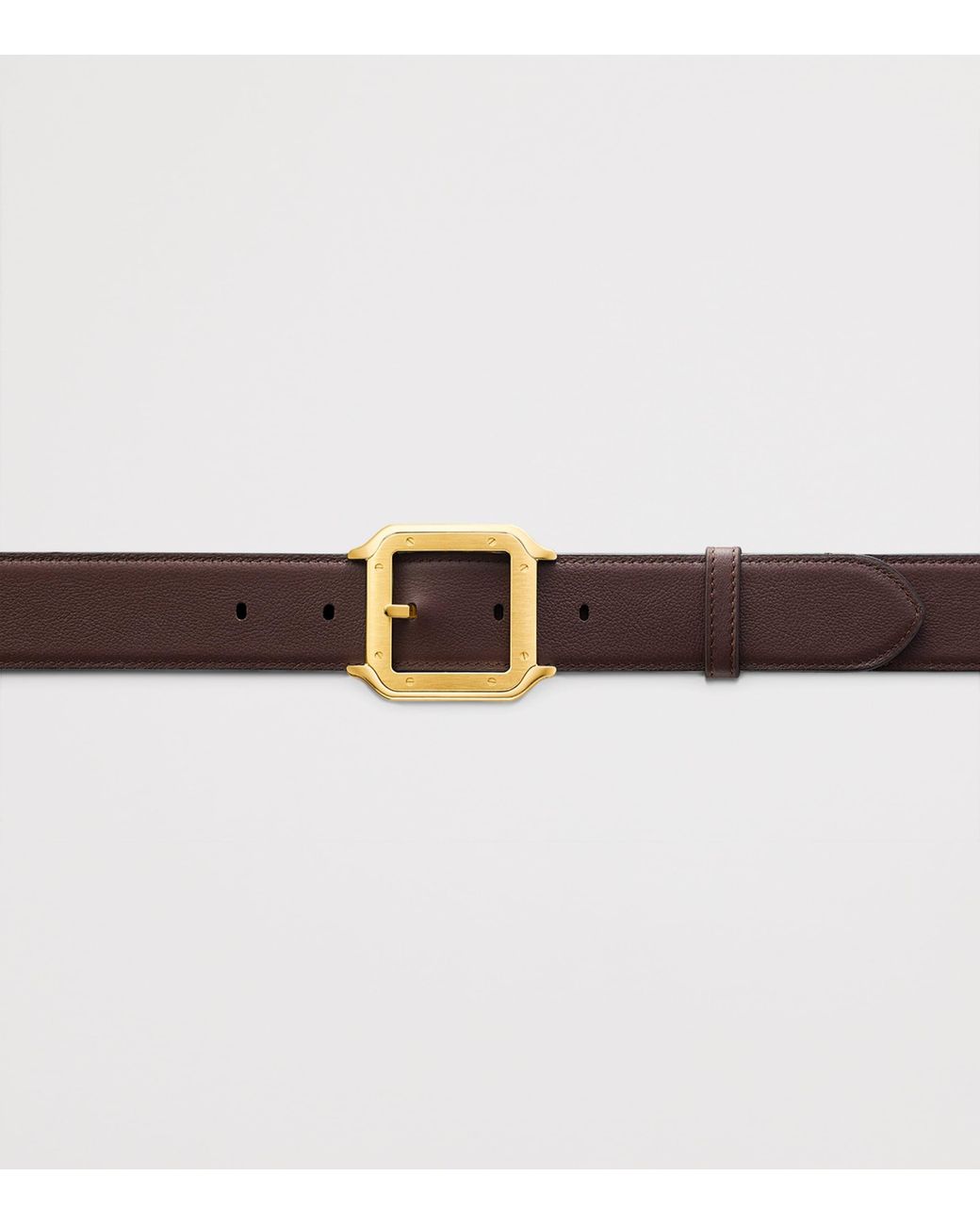 Cartier Black Leather Santos De Reversible Belt for men