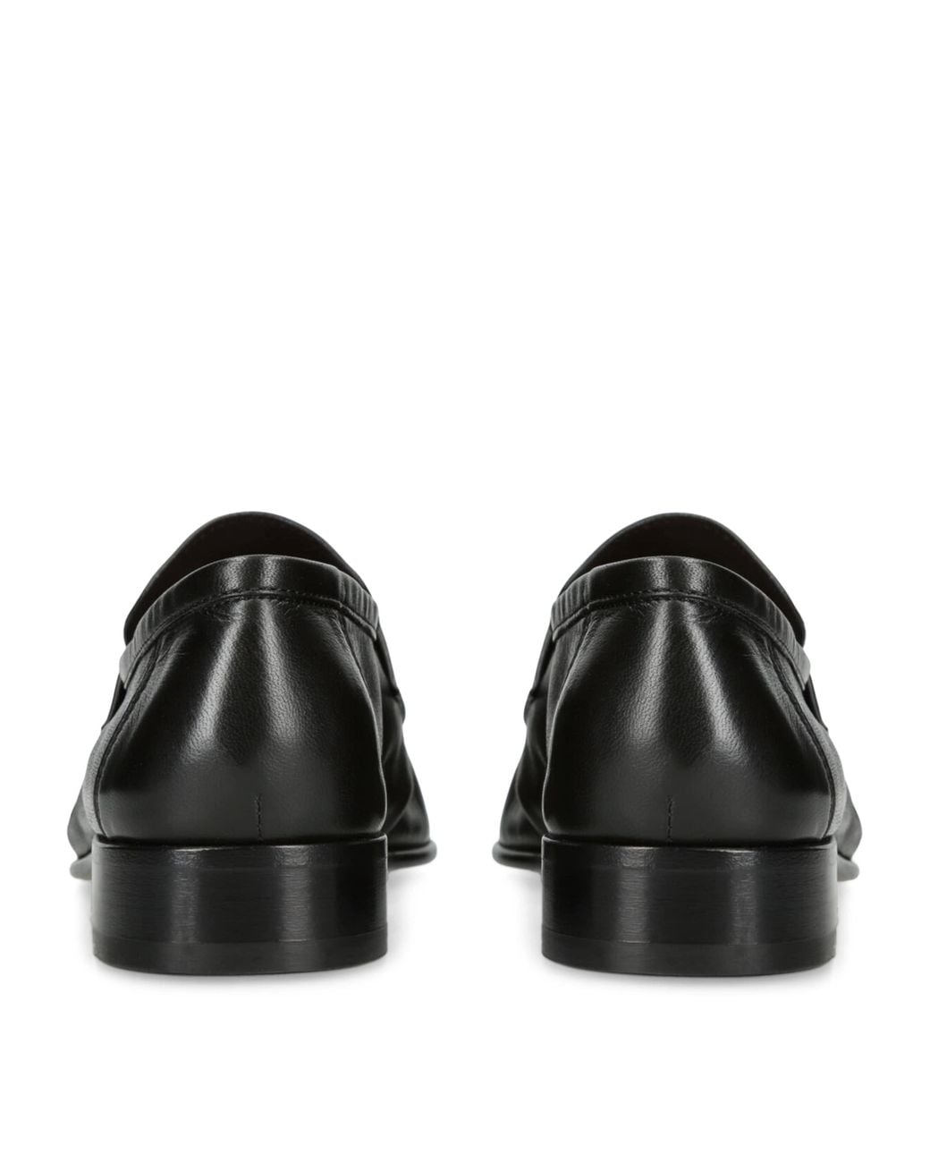 The Row Black Soft Leather Loafers