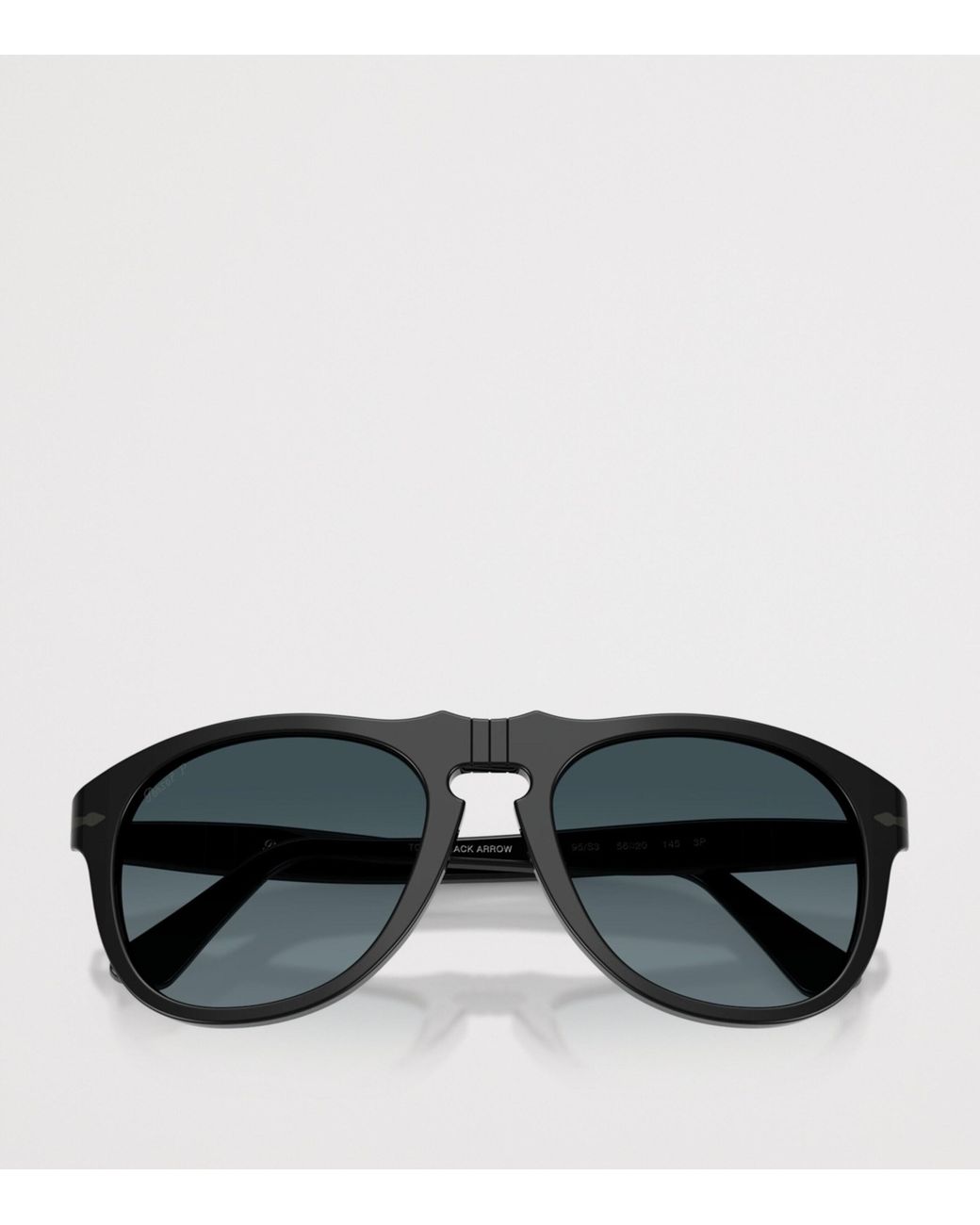 Persol Black Po0649Ne Total Arrow Pilot Sunglasses