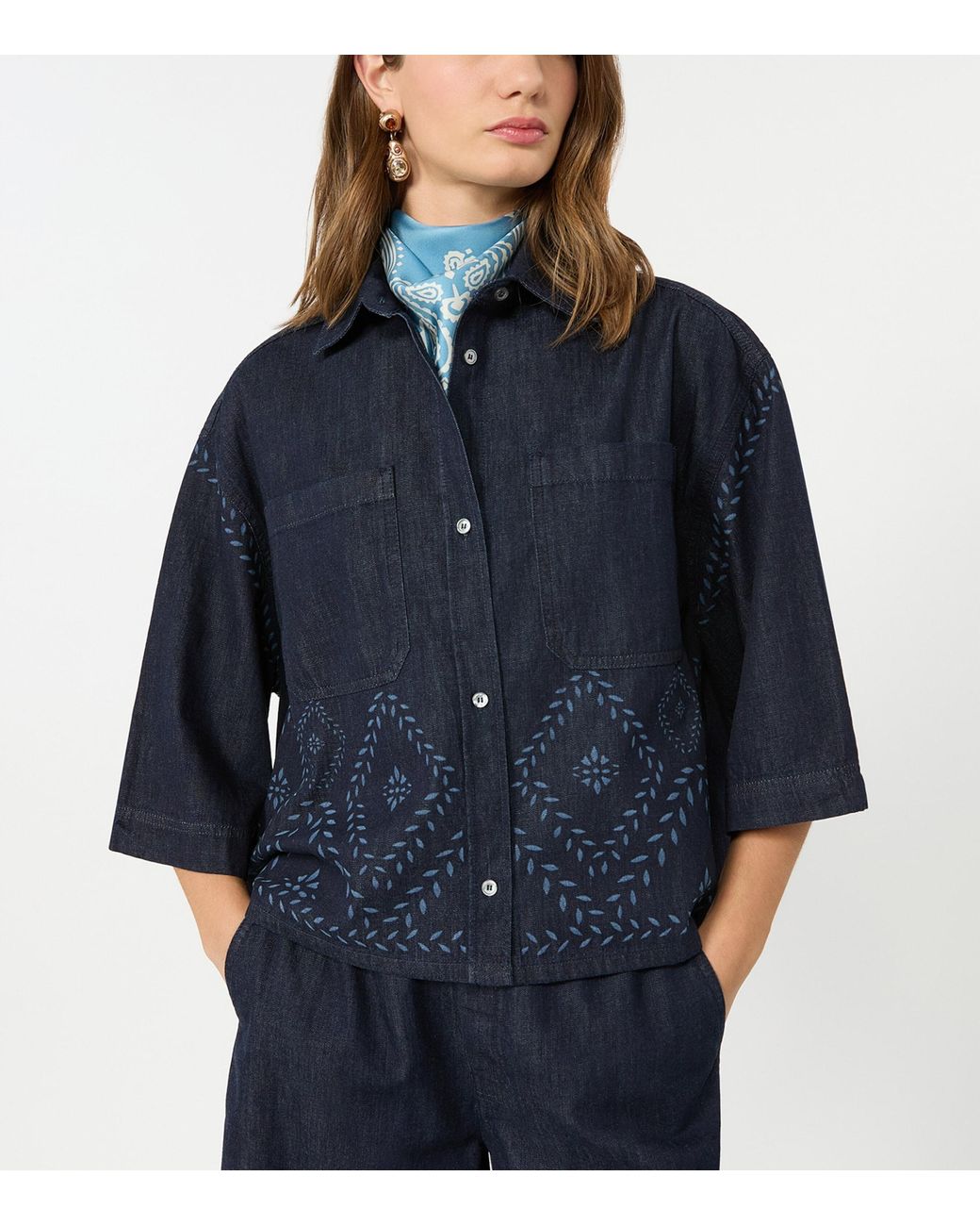 Weekend by Maxmara Blue Alare Denim Shirt
