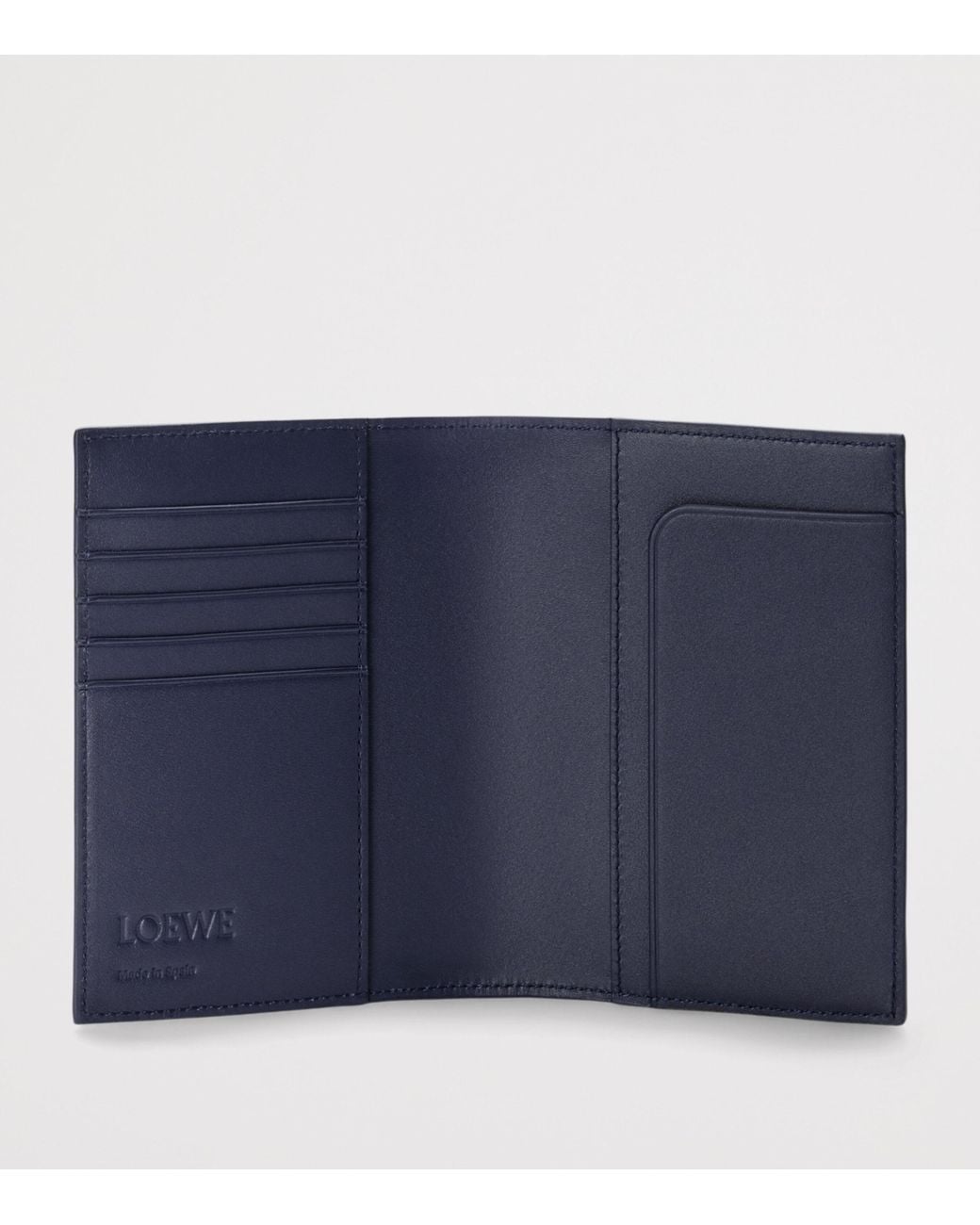 Loewe Blue Leather Anagram Passport Cover