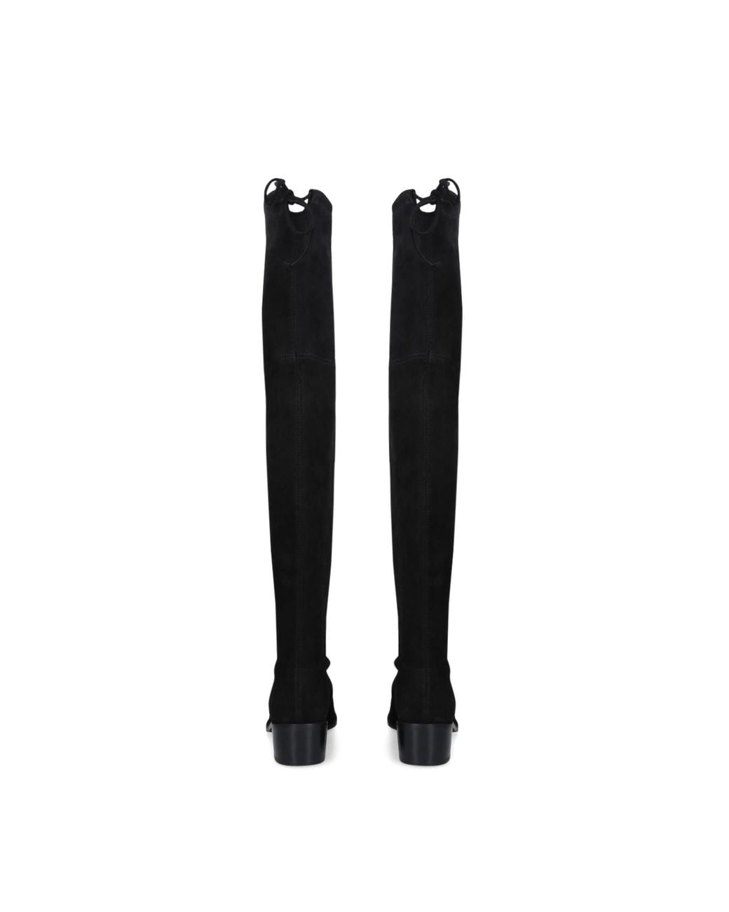 Stuart Weitzman Black Suede Midland Over-The-Knee Boots