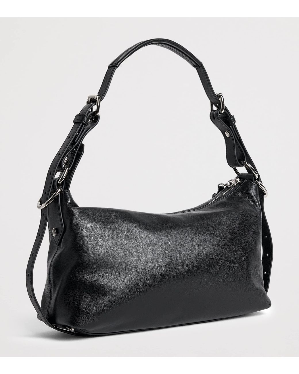 Vivienne Westwood Black Leather Emma Shoulder Bag