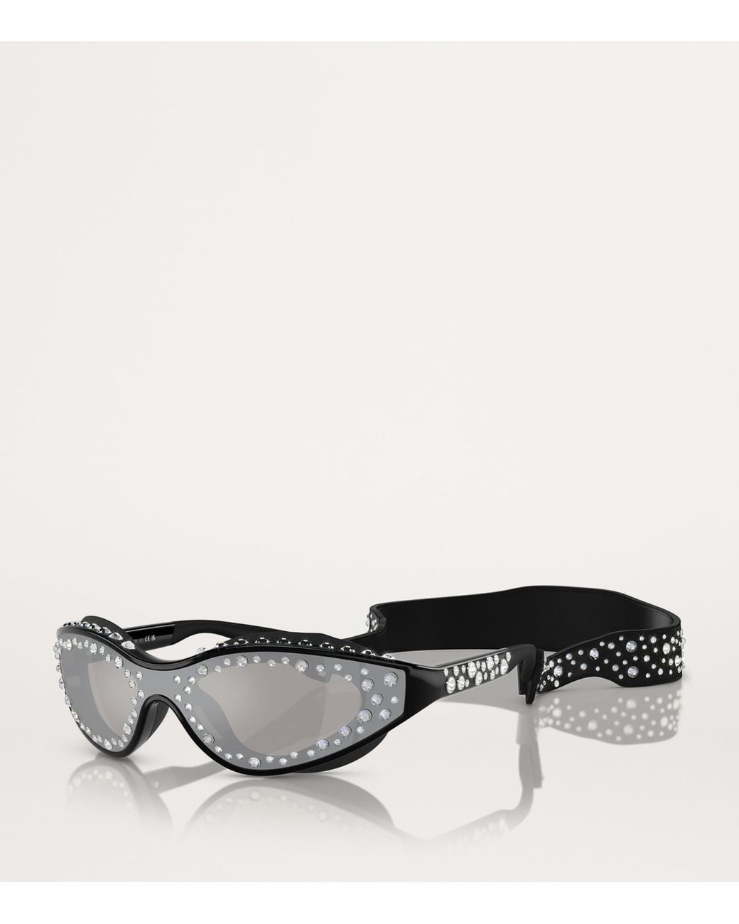 Swarovski Black Acetate Sk6024 Sunglasses