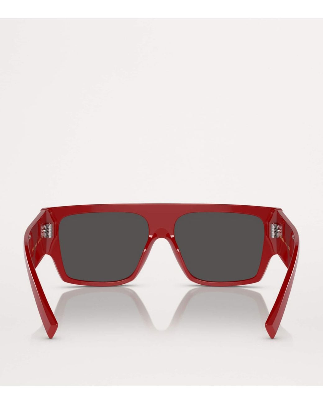 Dolce & Gabbana Red Full-Rim Square Sunglasses