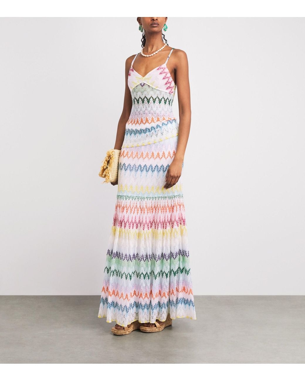 Missoni Multicolor Metallic Zigzag Cami Top