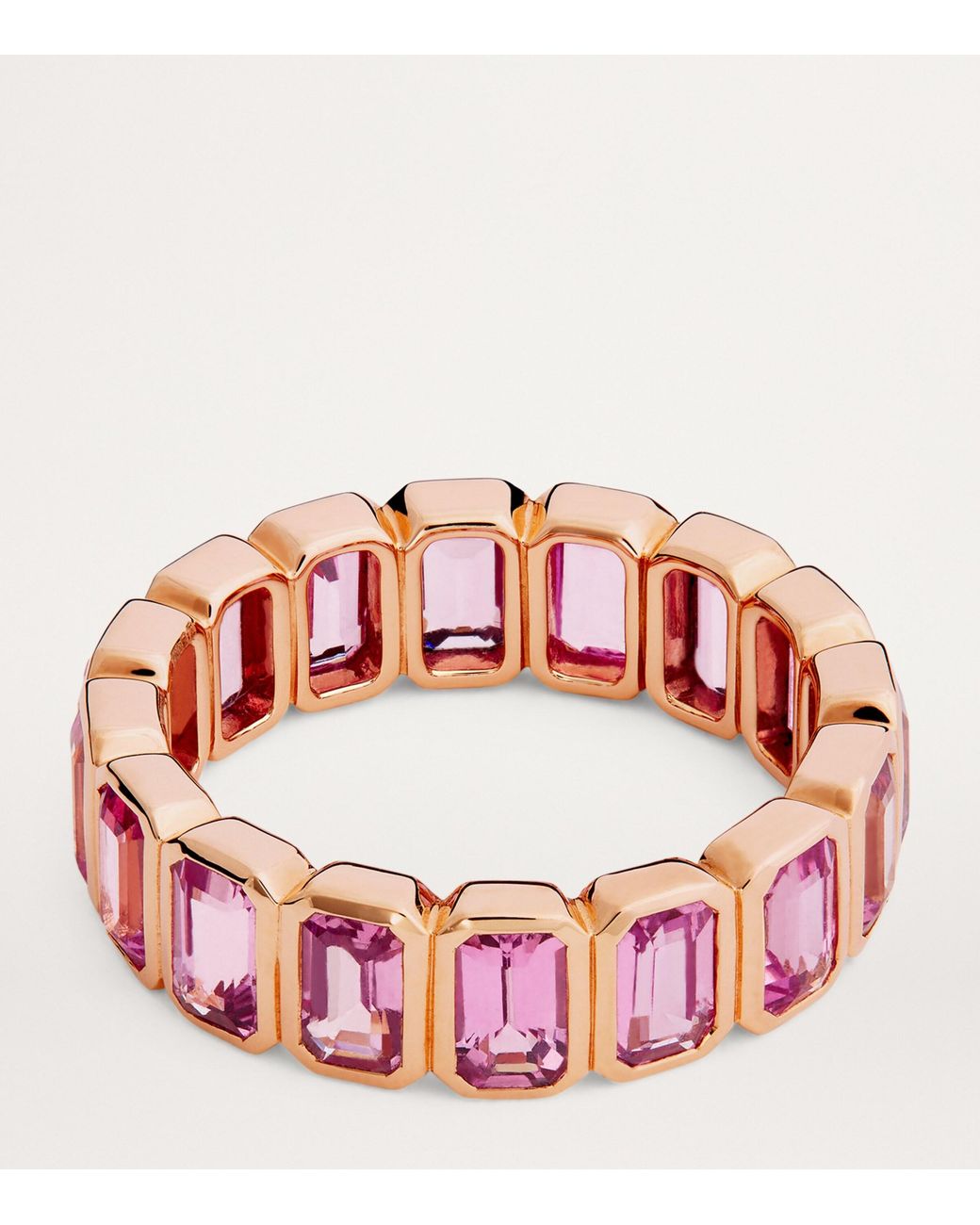Anita Ko Red And Sapphire Bezel Ring