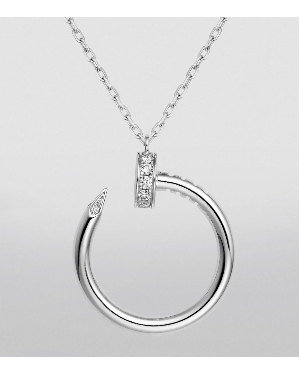 Cartier Metallic And Diamond Juste Un Clou Necklace