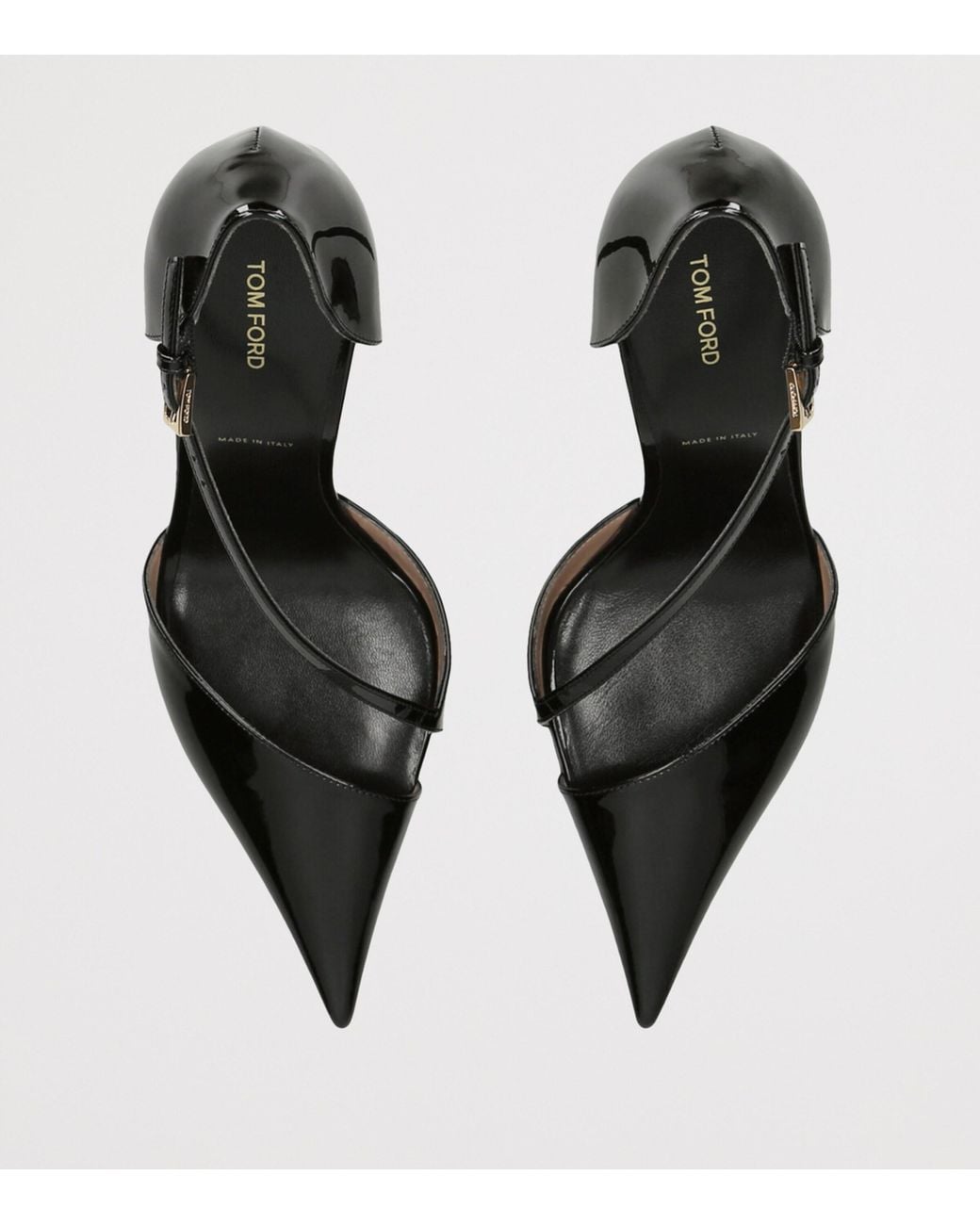 Tom Ford Black Patent Leather Eva D'Orsay Pumps 105