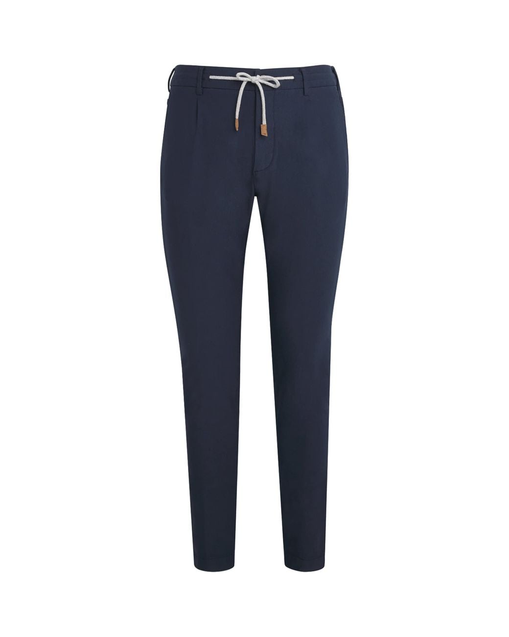 Eleventy Blue Cotton-Blend Drawstring Trousers for men