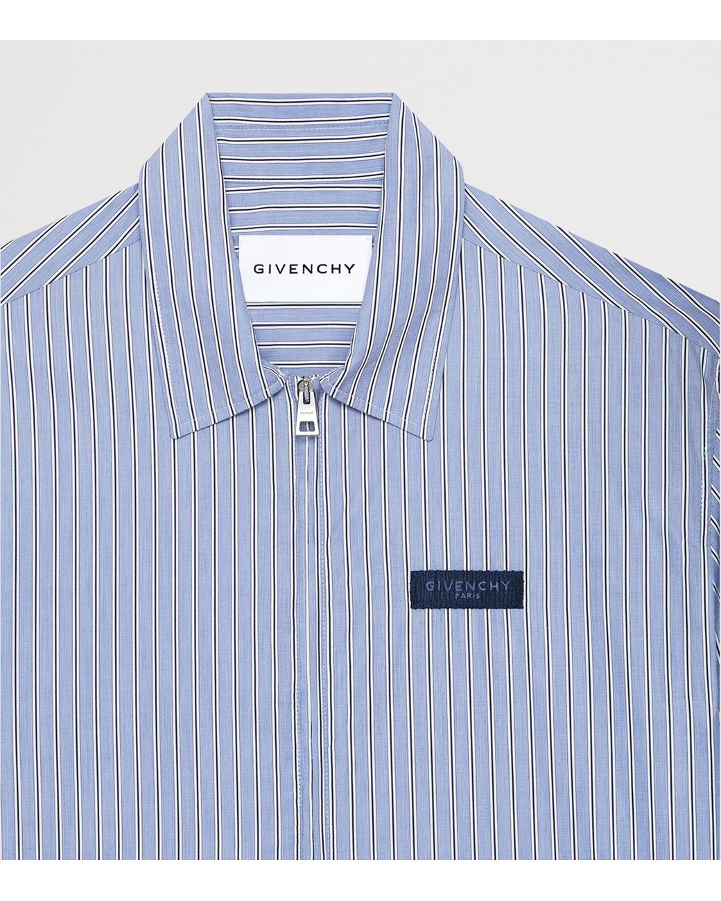 Givenchy Blue Cotton Stripe Jacket for men