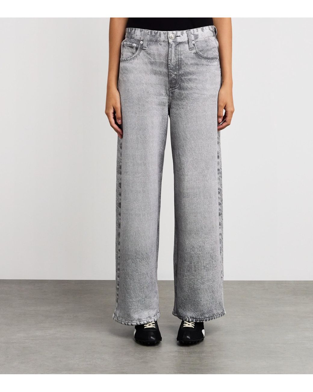 Rag & Bone Gray Miramar Sofie Ankle-Length Trousers