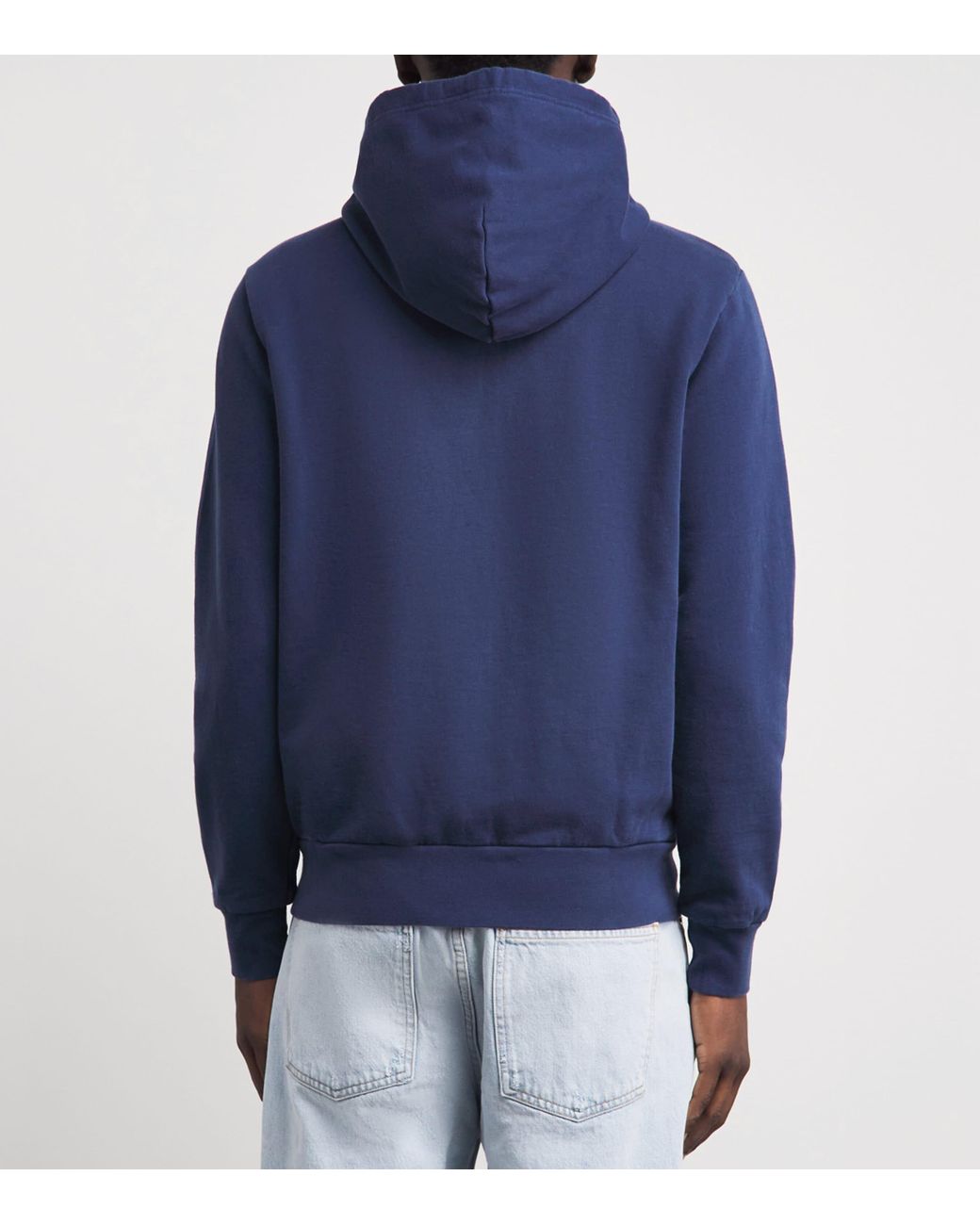 Polo Ralph Lauren Blue Polo Pony Zip-Up Hoodie for men