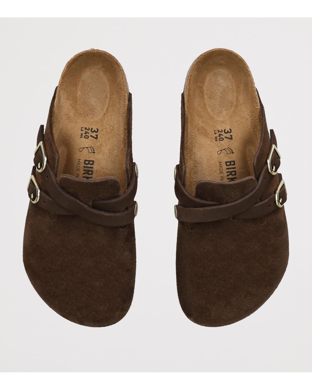 Birkenstock Brown Suede Blair Clogs