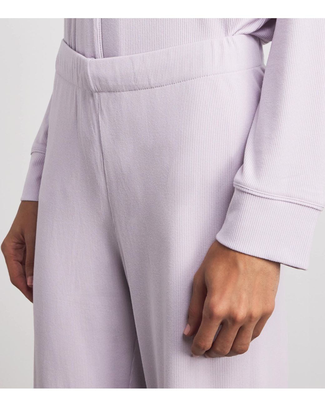 Skims Purple Soft Lounge Ribbed Pyjama Set