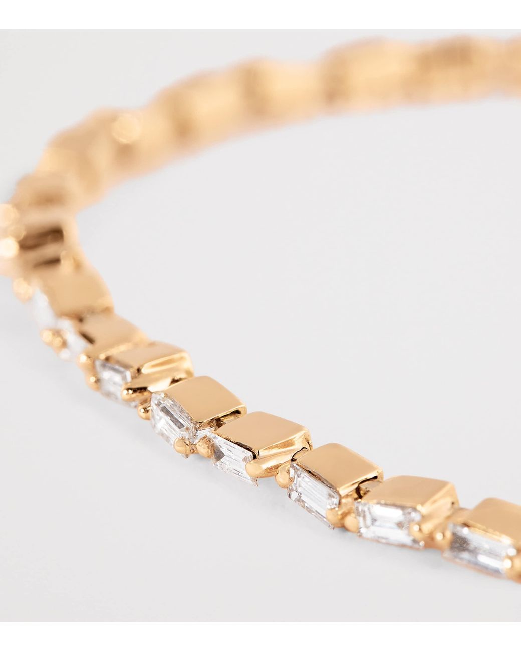 Suzanne Kalan Natural And Diamond Thin Bold Bangle