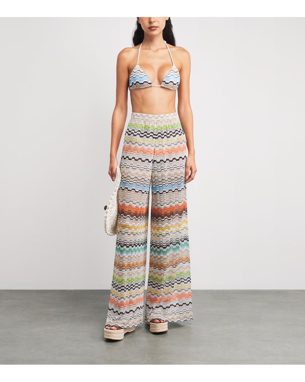 Missoni Multicolor Zigzag Wide-Leg Trousers