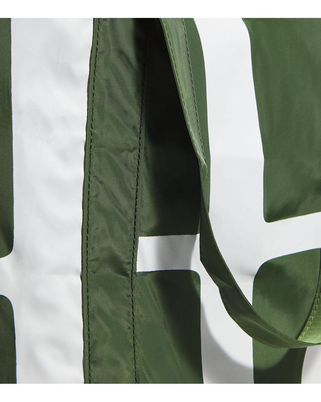 Harrods Green Logo Pocket Shopper Bag