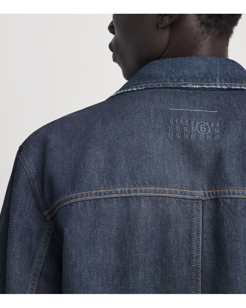 MM6 by Maison Margiela Blue Denim Overshirt for men
