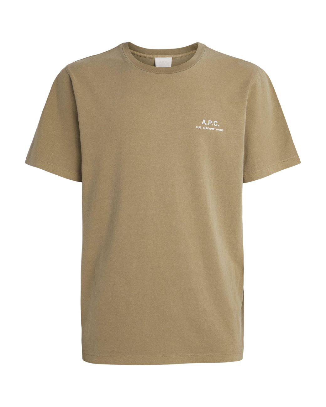 A.P.C. Natural Cotton Logo T-Shirt for men