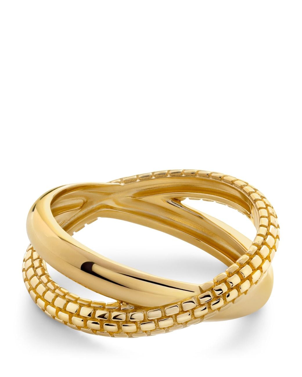Monica Vinader Metallic Vermeil Heirloom Crossover Ring