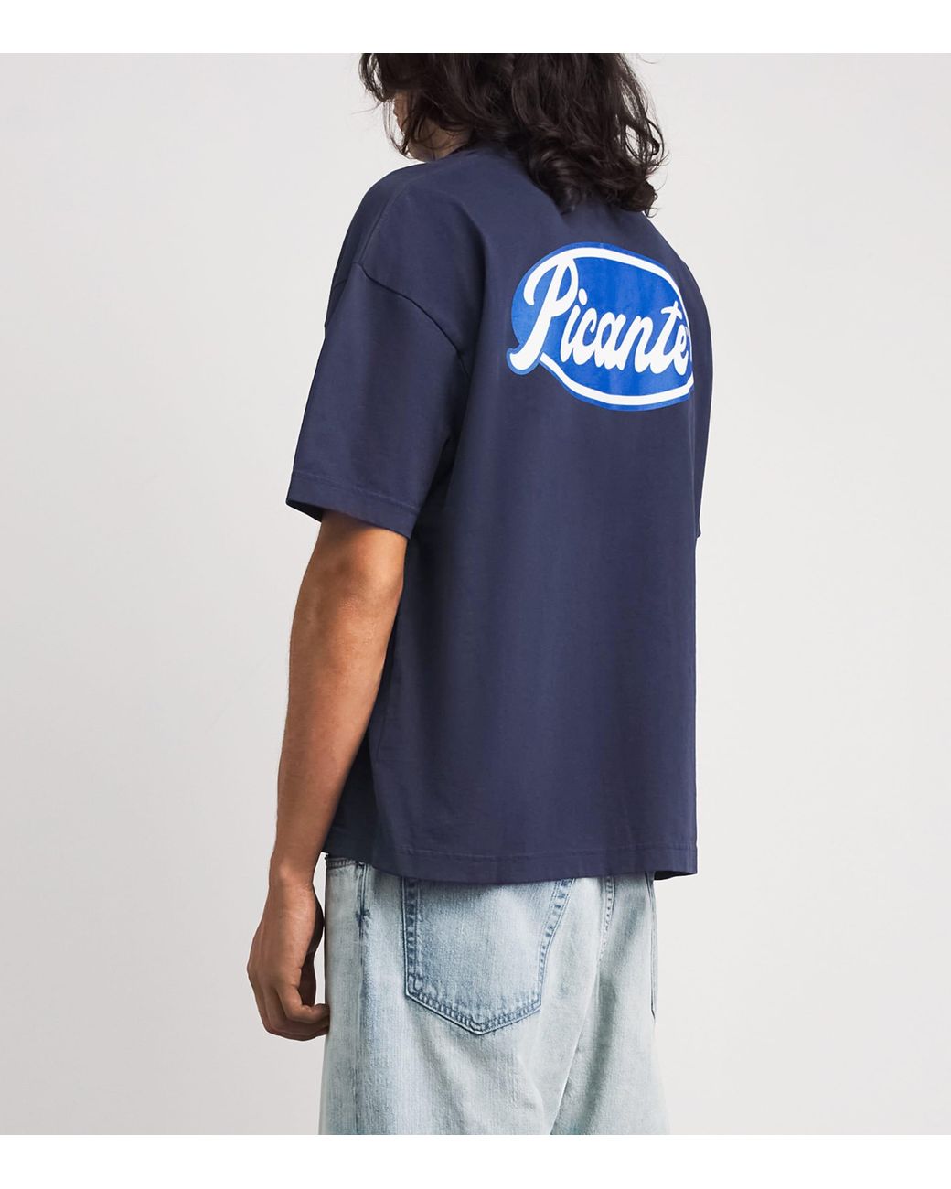 Picante Blue Organic Cotton Senna T-Shirt for men