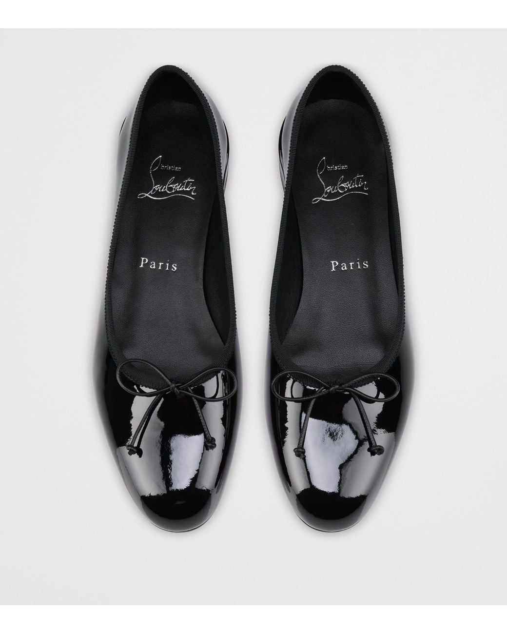 Christian Louboutin Black Sweetie Jane Patent Ballet Flats