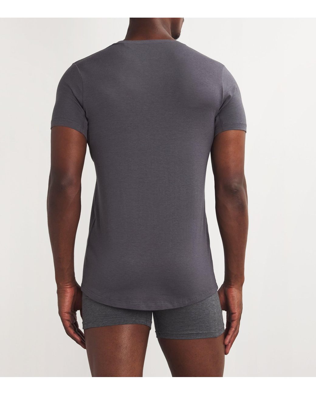 Falke Gray Cotton-Blend Daily Climate Control T-Shirt for men