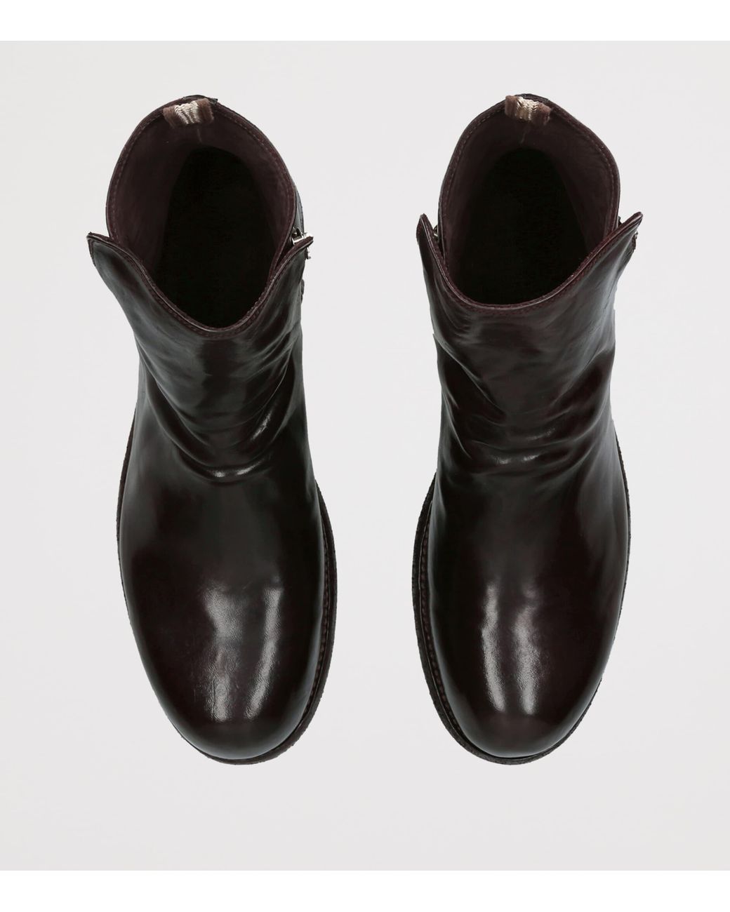 Officine Creative Black Leather Bulla Ankle Boots for men