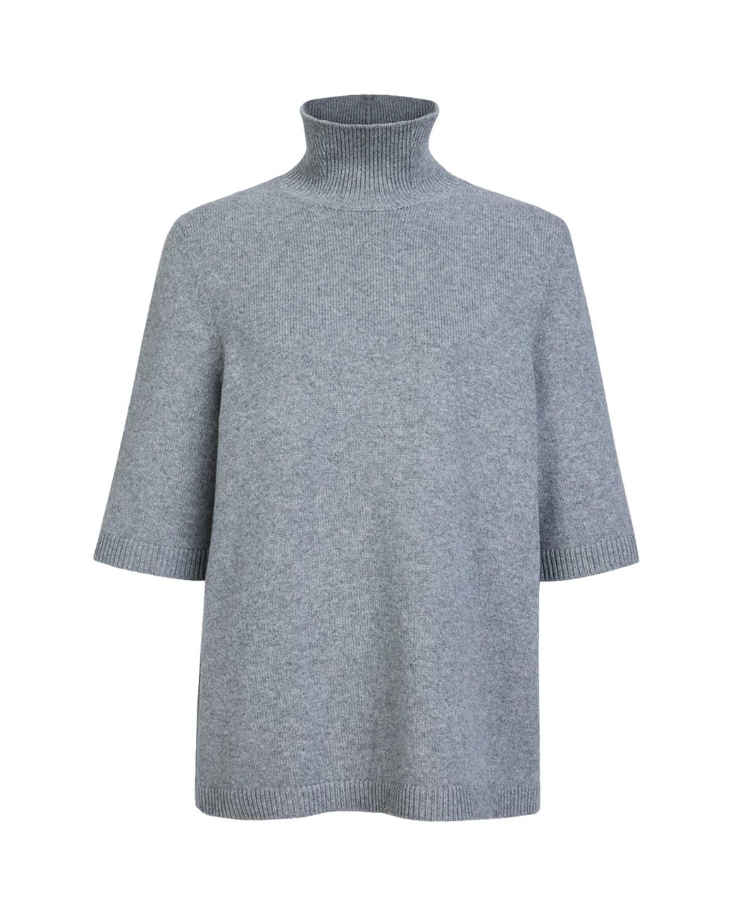 Alaïa Blue Cashmere-Blend High-Neck Sweater