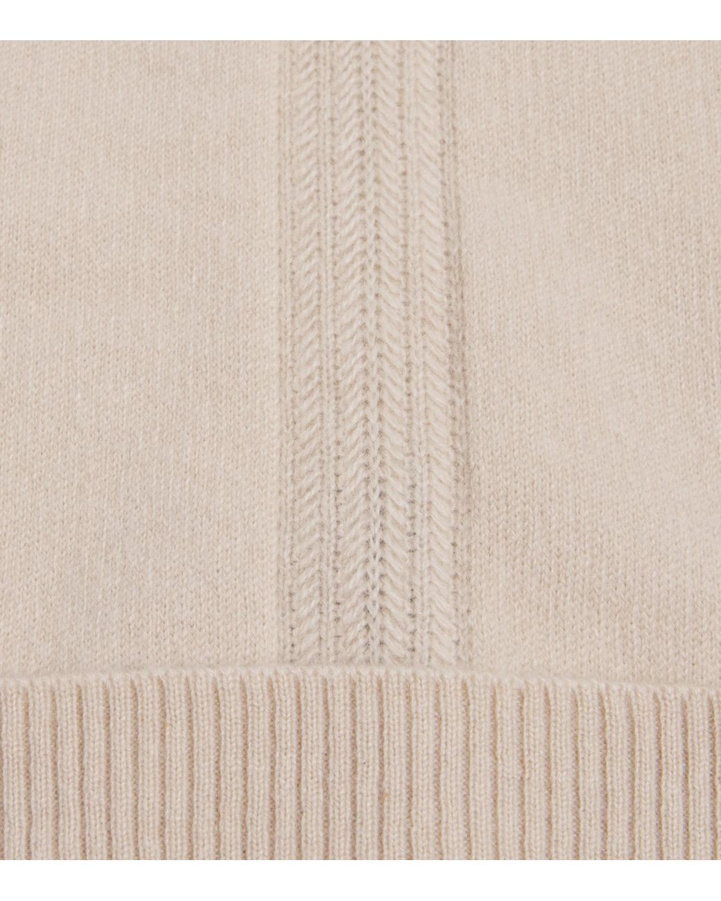 Colombo Natural Cashmere Herringbone Beanie for men