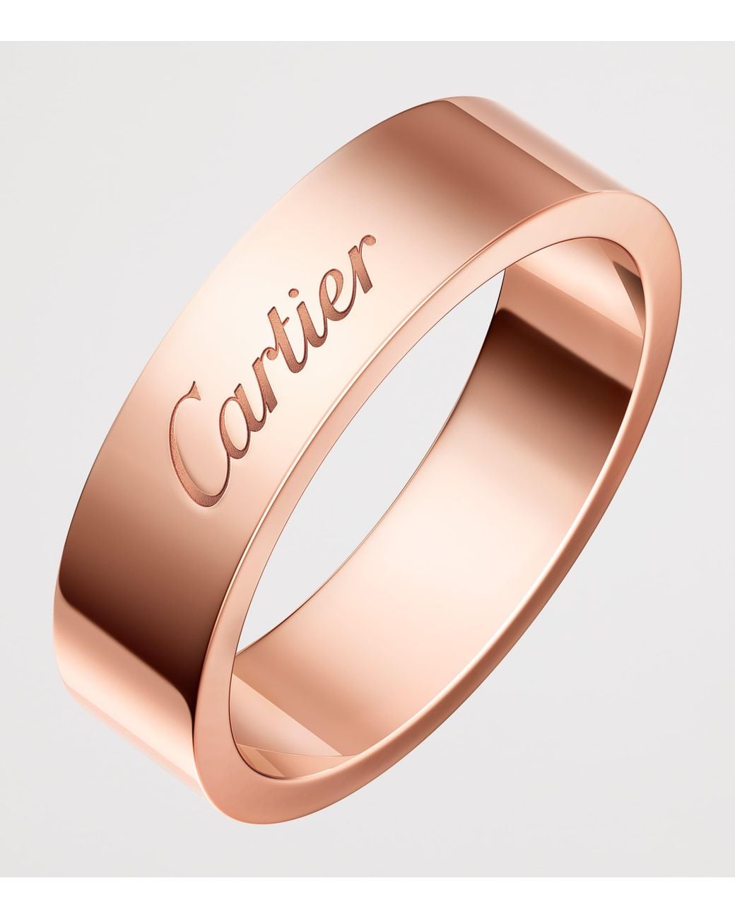 Cartier Pink And Diamond C De Wedding Ring
