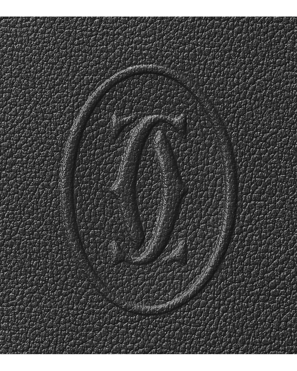 Cartier Black Leather Must De Card Holder for men