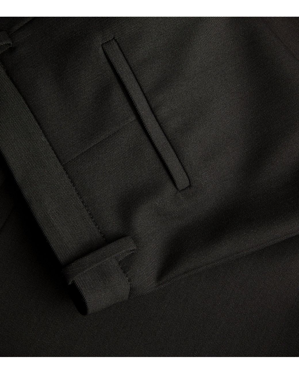Maje Black Flared Tailored Trousers